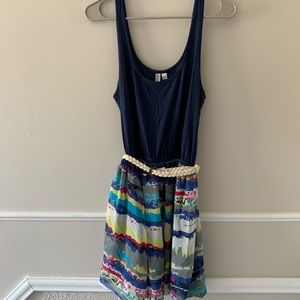 Watercolor Printed Dress